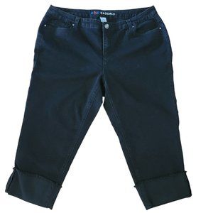 OSO Casuals Black Denim Cropped Jeans